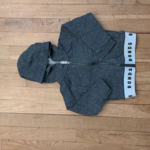 Bonds gray zip up hoodie 2T